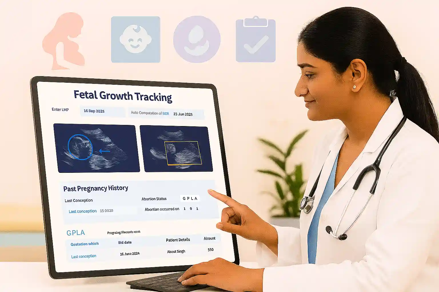Track Fetal Growth, GPLA Details, And EDD Calculator