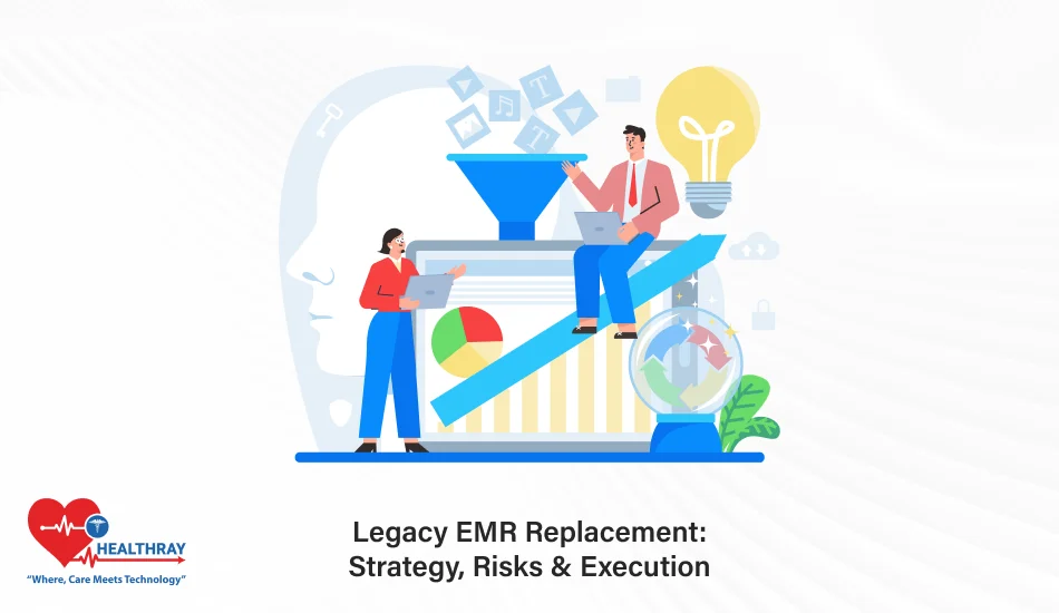 Legacy EMR Replacement Strategy, Risks & Execution- Healthray