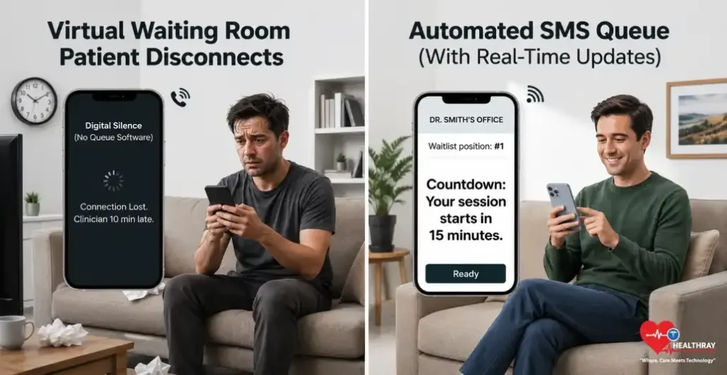 Virtual Waiting Room Disconnects Digital Patient Experience Clinic Gap-Healthray