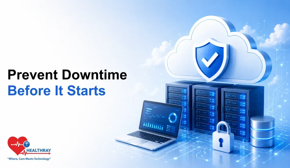 Cloud infrastructure that is fortified with security, backup, and disaster recovery measures aimed to avert cloud clinic software downtime risk and healthcare operations carried out without interruption.
