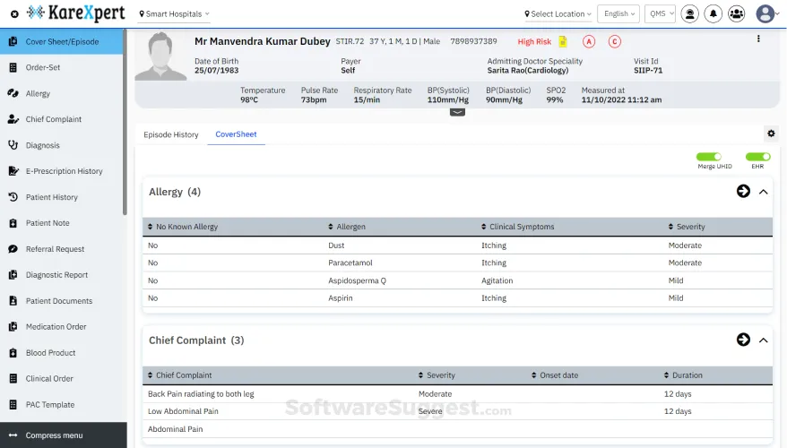 KareXpert Software Screenshot