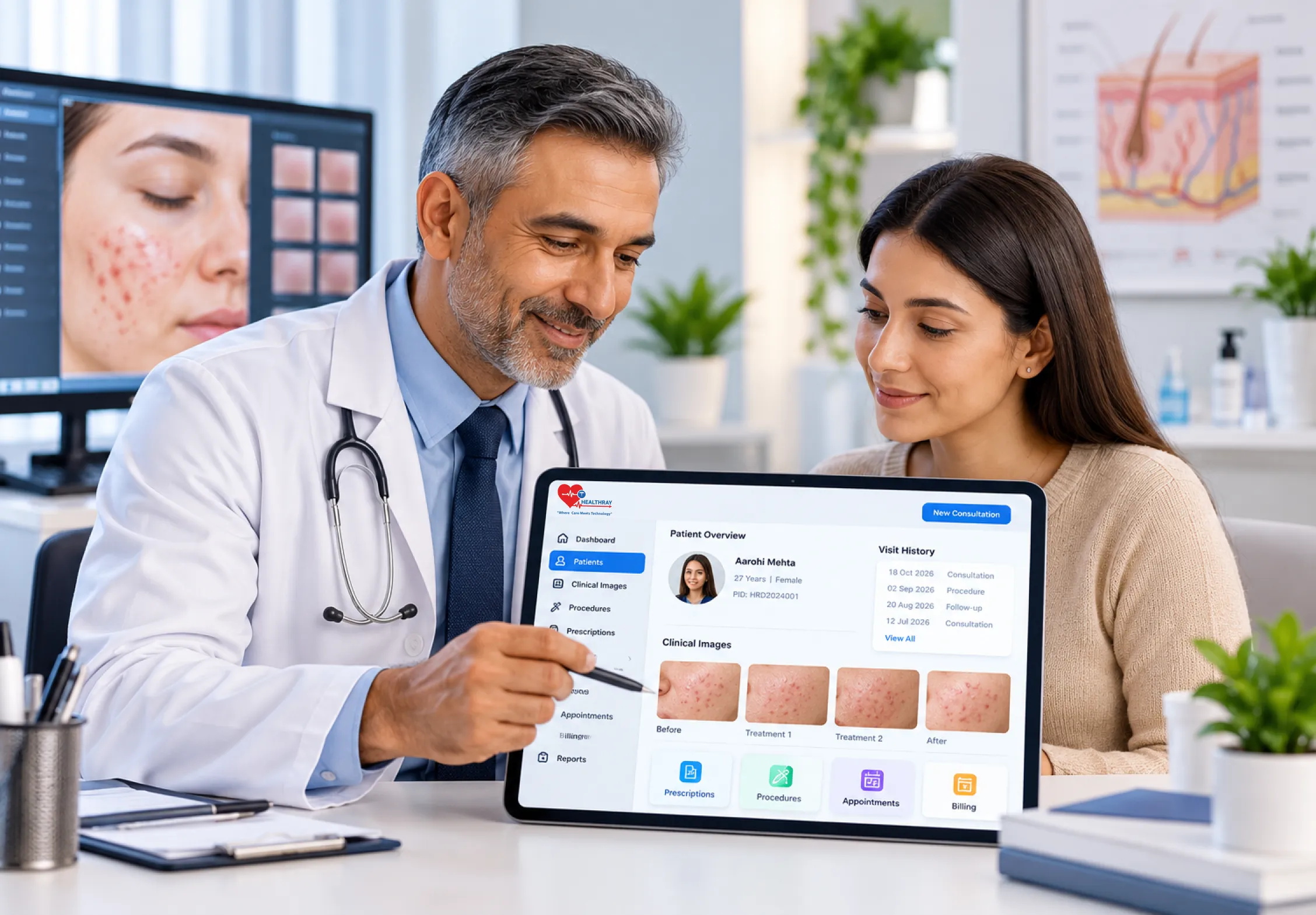 Dermatology EMR Consultation Dashboard